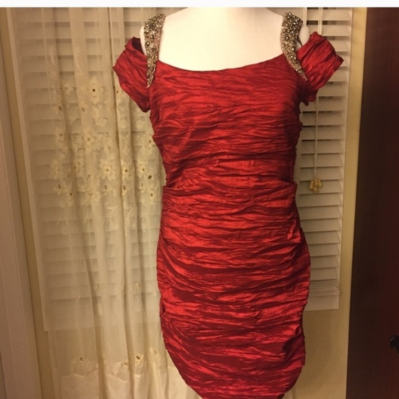 “ALEX EVENINGS” Ruched Cocktail Dress - Picture 2 of 16